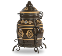 Тандыр &quot;Уфа&quot; (ЭКО-Тандыр), 27 см, чёрная глазурь