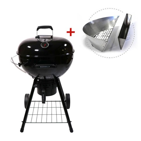 Угольный гриль SnS Kettle Black Edition, с корзиной SnS, 57 см, черный в Воронеже