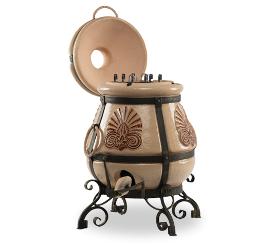 Тандыр "Греческий" (ЭКО-Тандыр), 28 см, слоновая кость