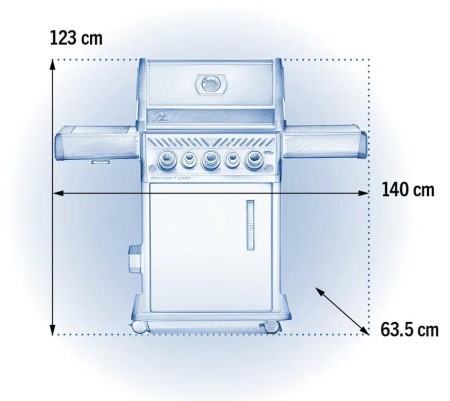 Газовый гриль Napoleon, Rogue PRO-S 425 Phantom (с ИК горелкой 3/3)