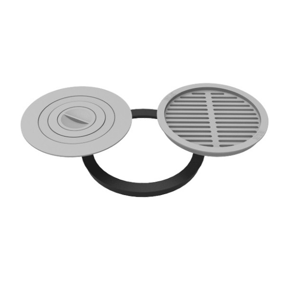 Комплект 400 Grillver (плита+решётка-гриль)