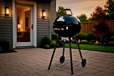 Гриль угольный Броил Кинг Краун Кетл (Broil King CROWN KETTLE 22.5" / 57 BLACK LEG) в Воронеже